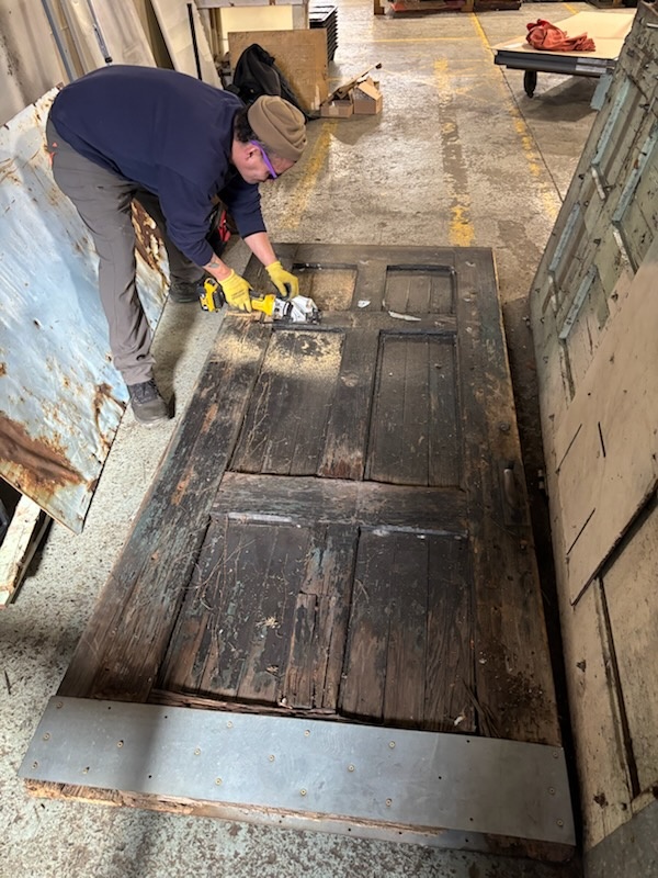 Door repair work
