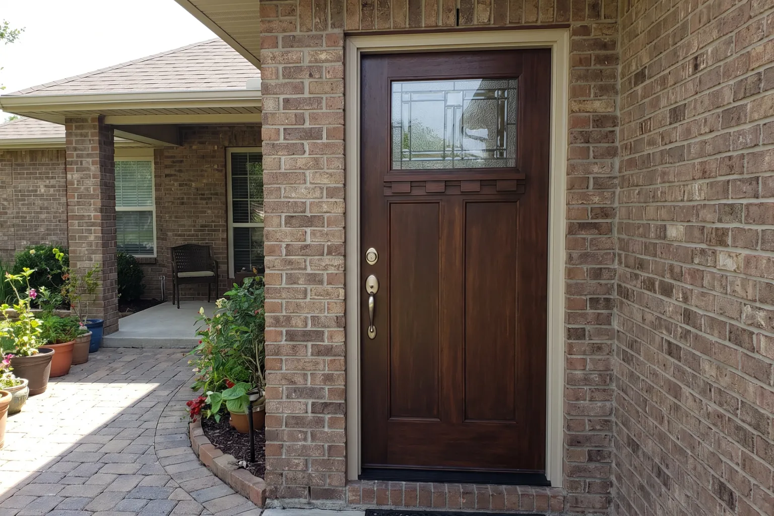 residential front door installation