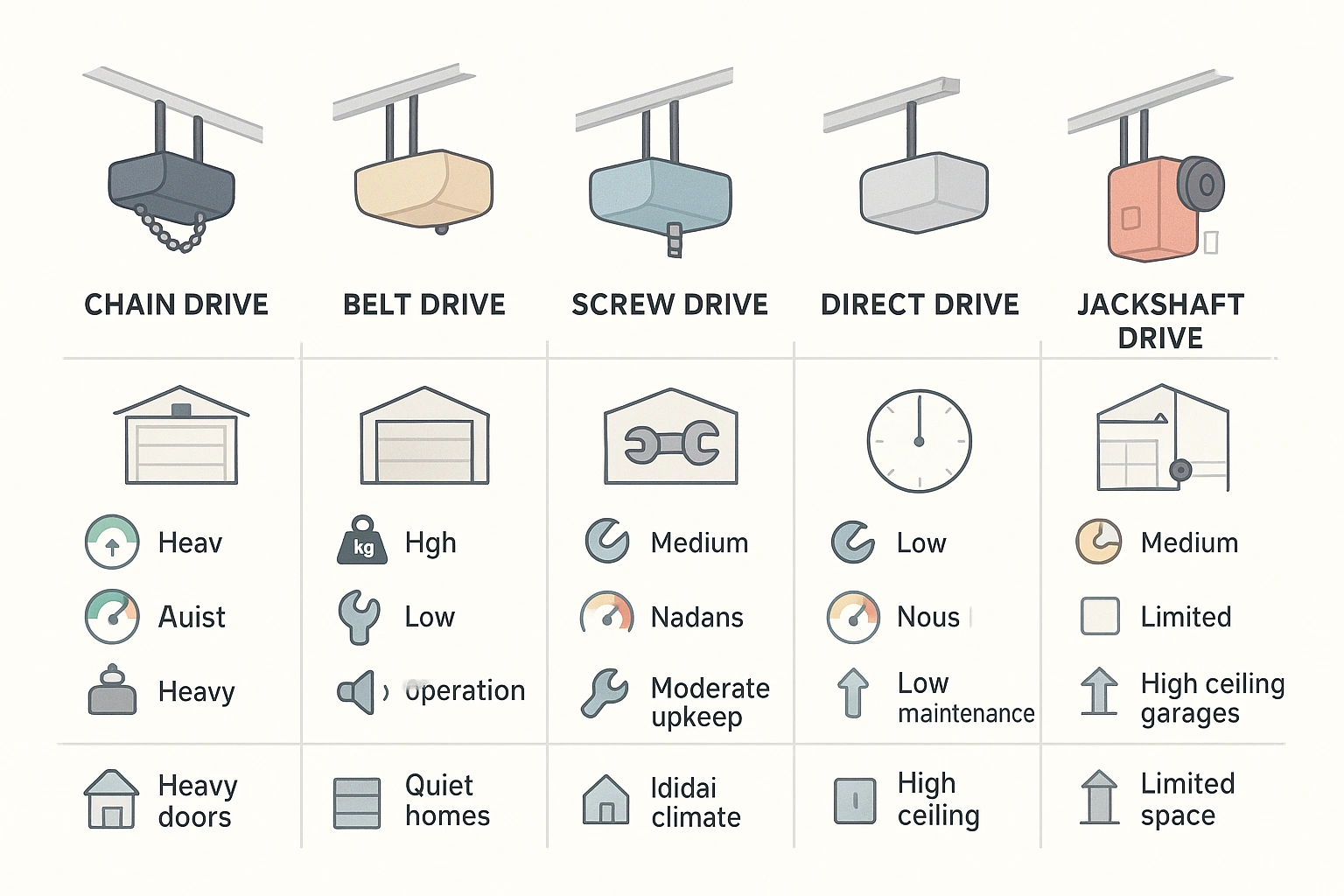 Garage Door Opener Mechanical Fundation