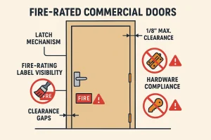A clear visual decision framework for fire-rated doors 