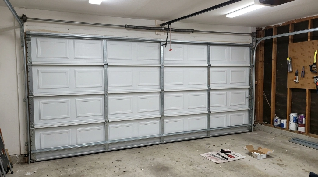 Garage door repair completed