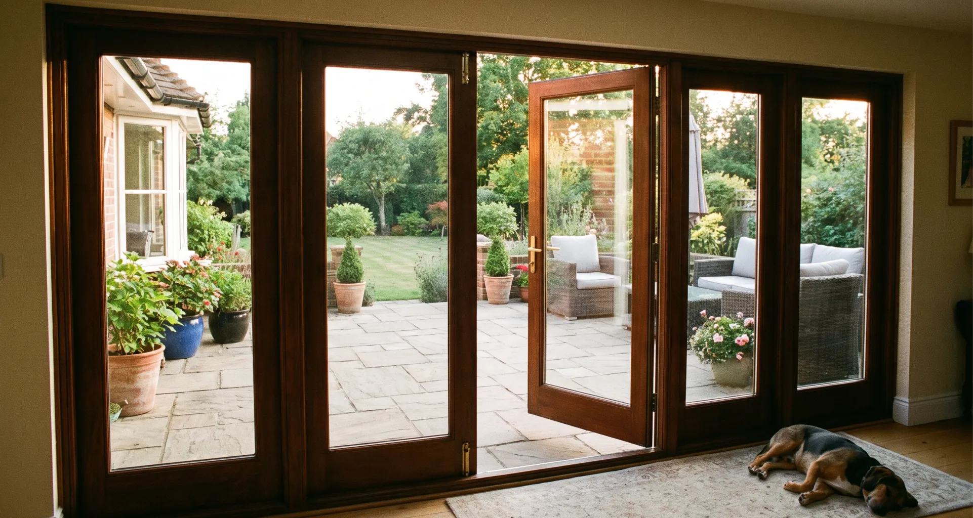 Adjusting the bottom roller and track of a sliding glass door during repair