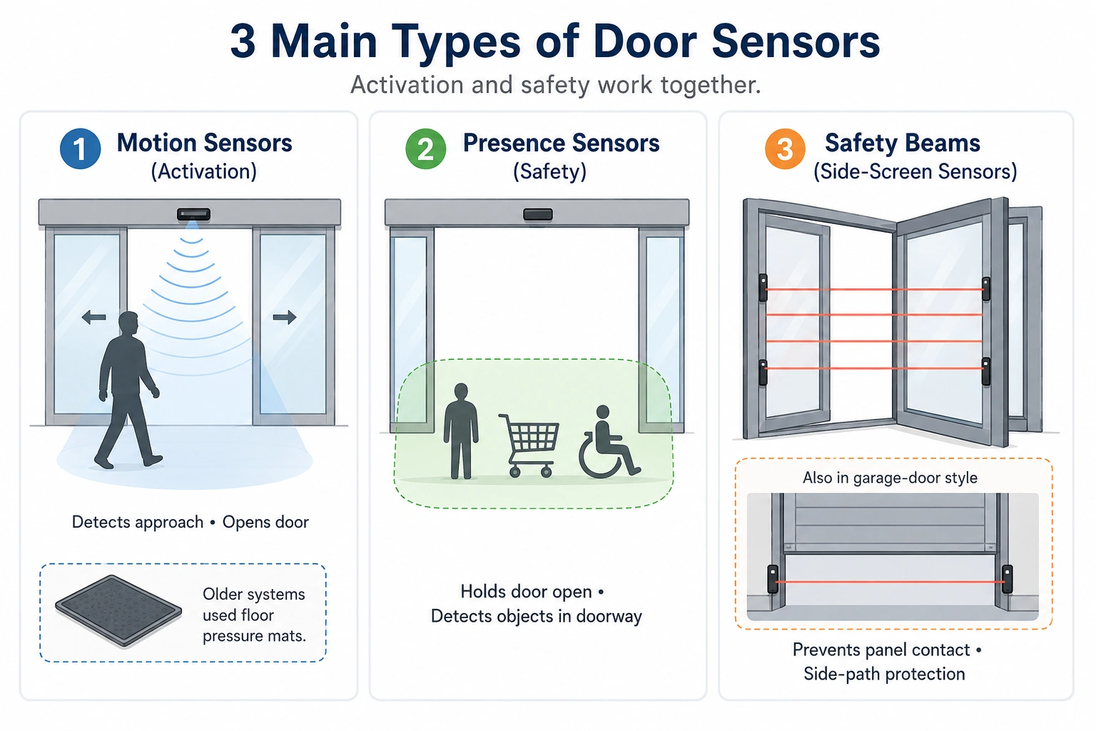3 Main Types of Door Sensors