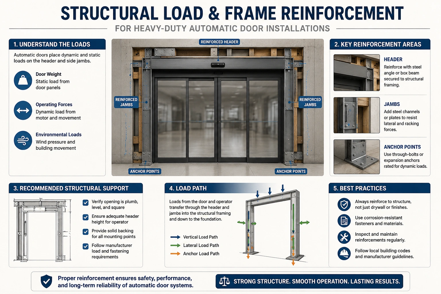 Understanding the structural load paths in heavy-duty doors builds confidence in reinforcement strategies and confirms our engineering expertise.
