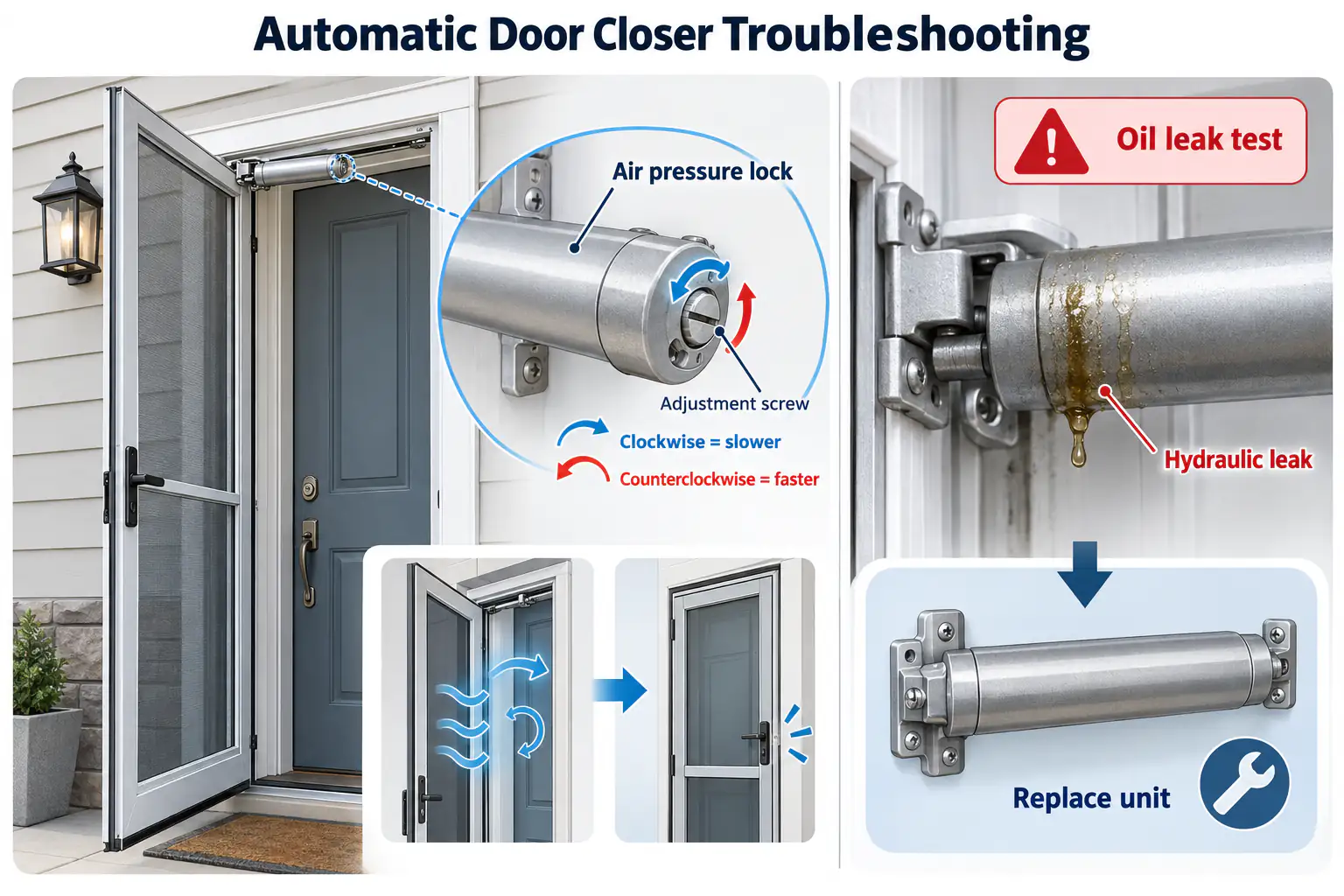 Automatic Door Closer Troubleshooting