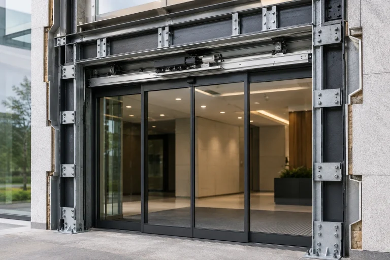 Structural Wall Reinforcement for Heavy Automatic Door Installation