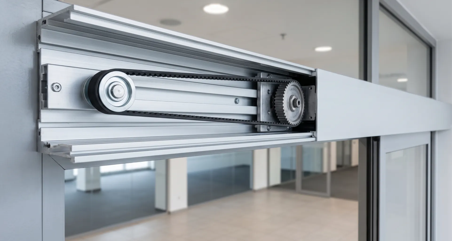 automatic-door-belt-tension-check-maintenance-visit
