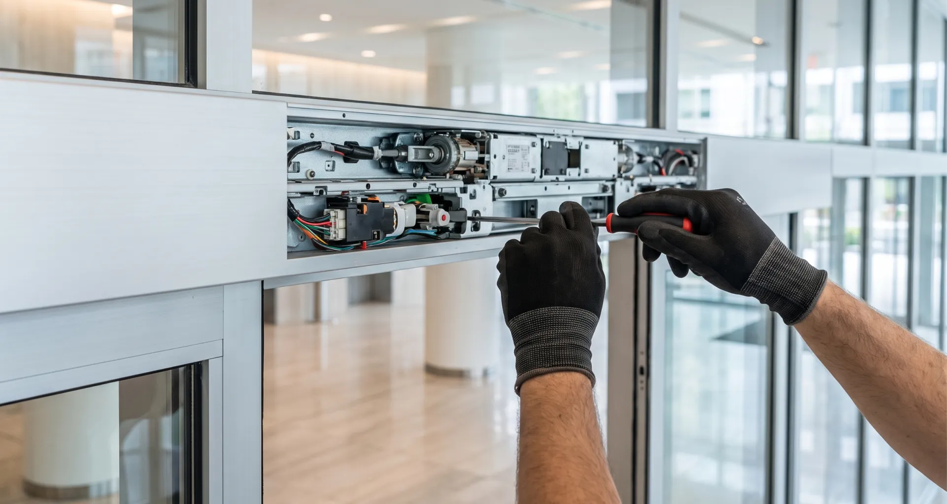 automatic-door-panel-off-track-emergency-support