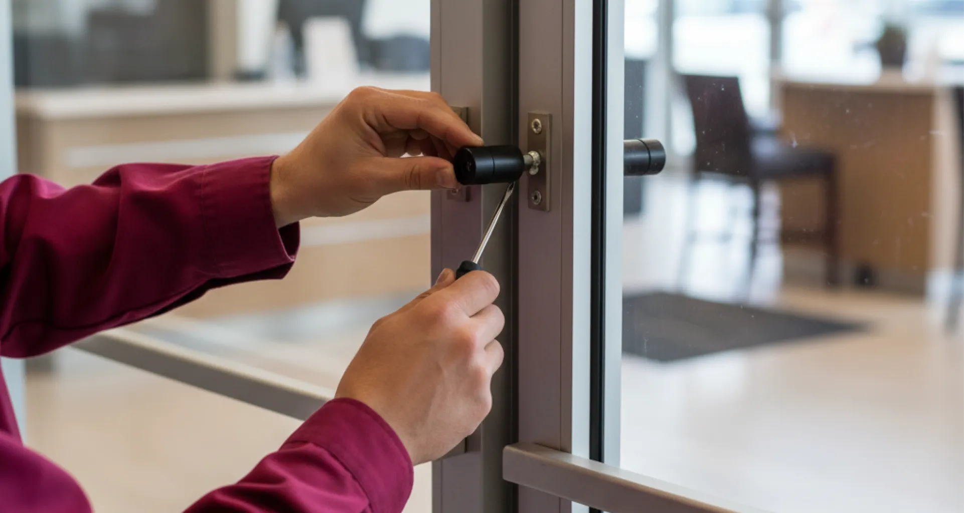 automatic-door-photo-eye-safety-beam-alignment