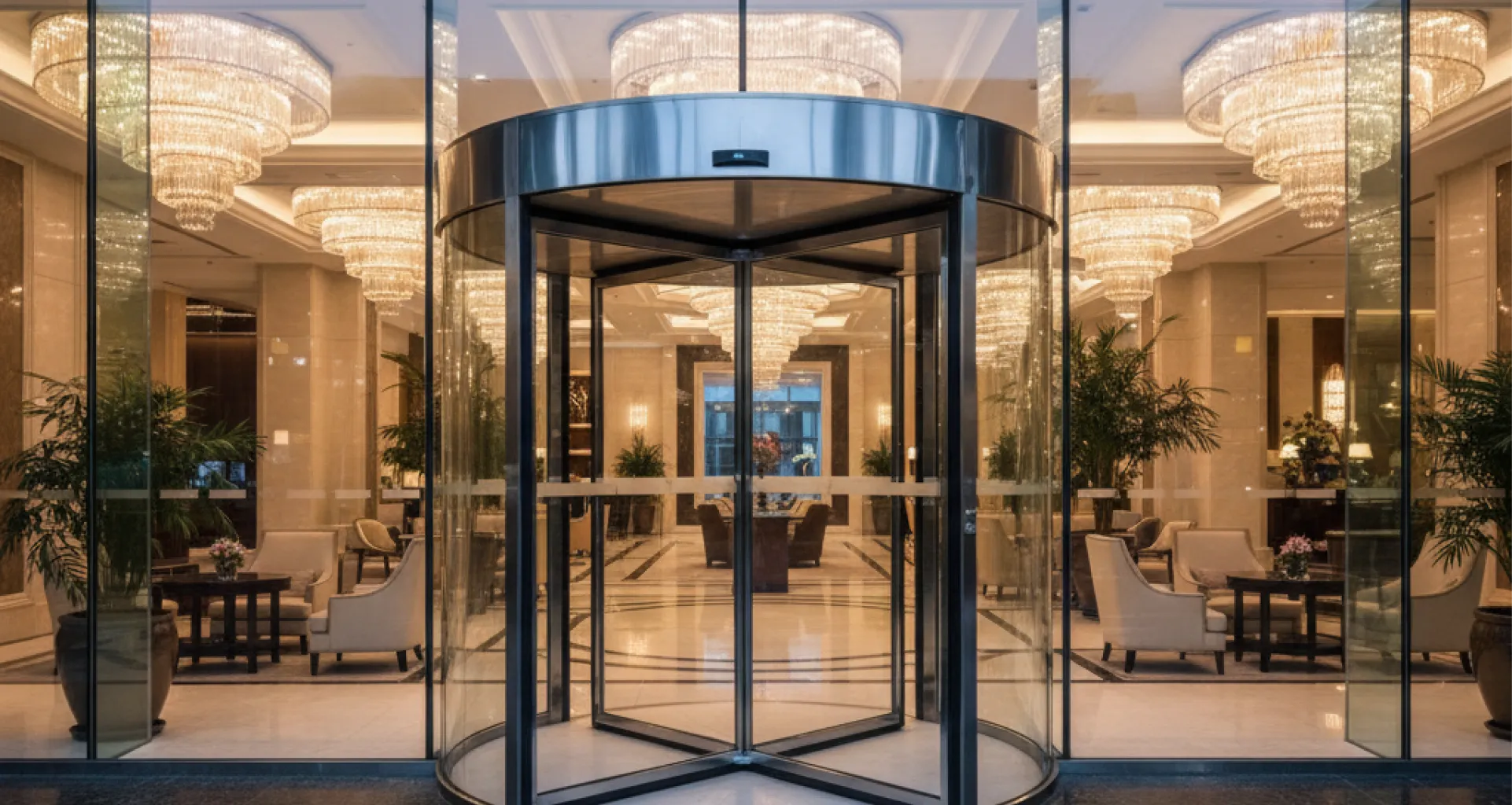 automatic-revolving-door-hotel-lobby-entrance
