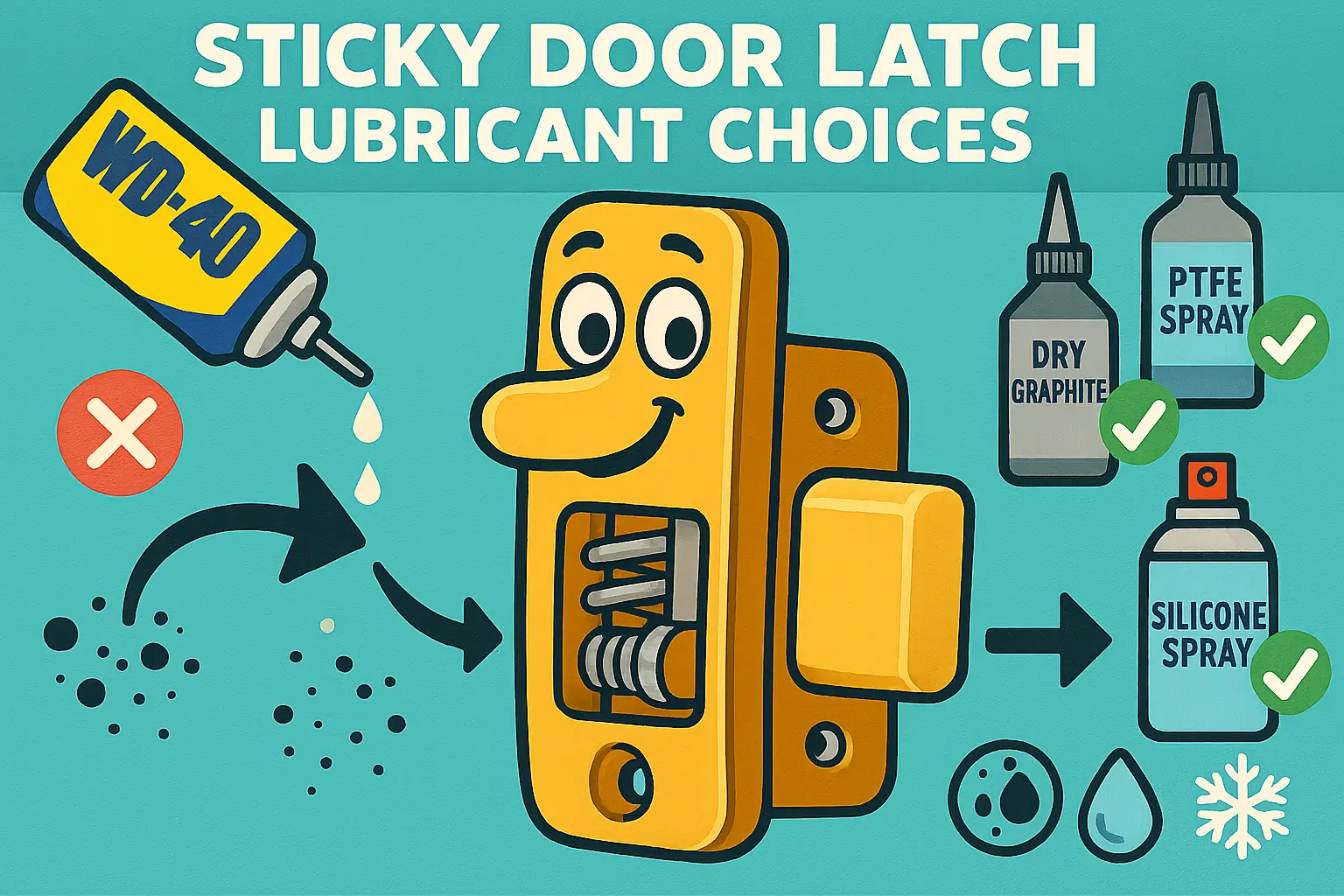fix door latch stuck
