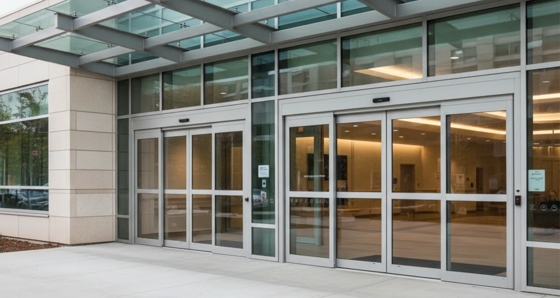 hospital-main-entrance-automatic-sliding-doors