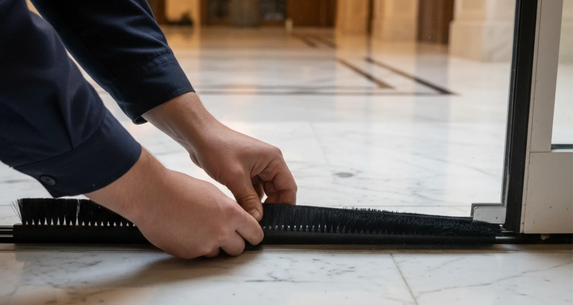 hotel-entrance-threshold-seal-replacement