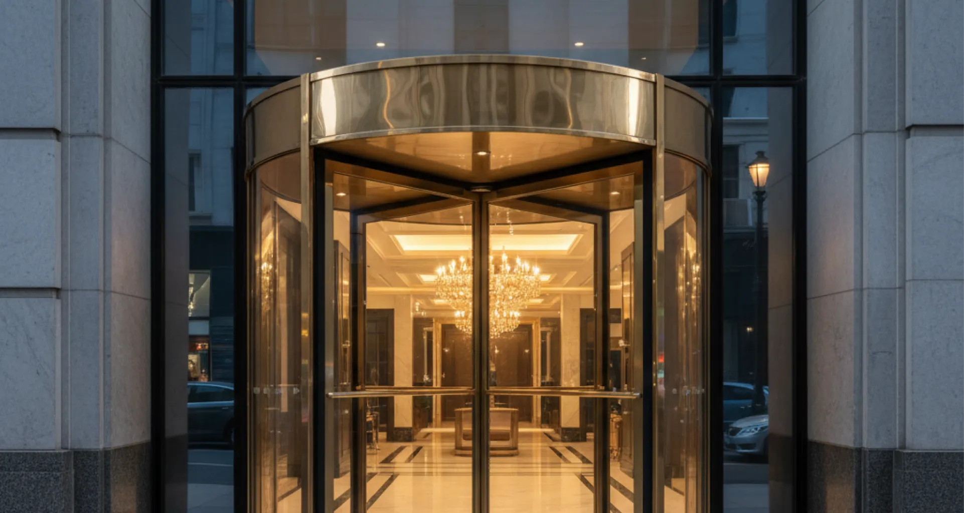 hotel-lobby-automatic-revolving-door-entrance