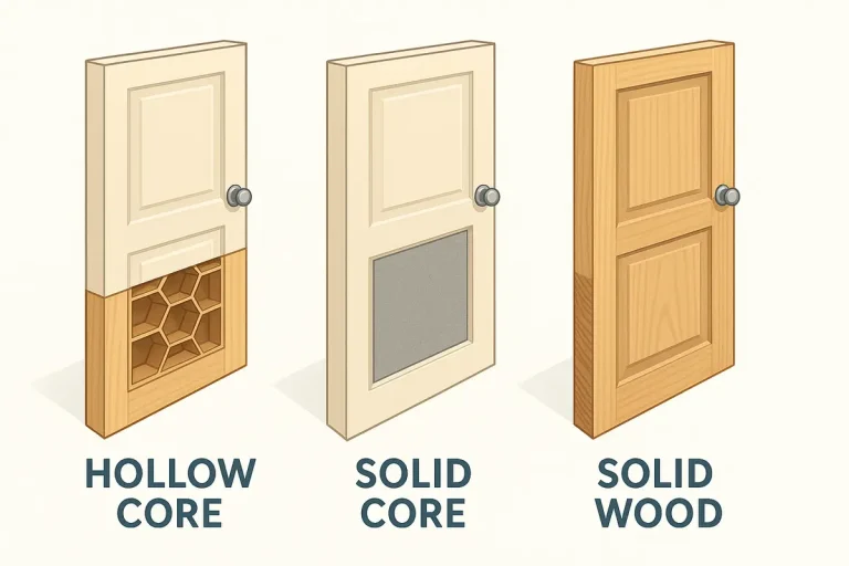 Hollow Core vs. Solid Core vs. Solid Wood Interior Doors: The Ultimate Material & Construction Guide