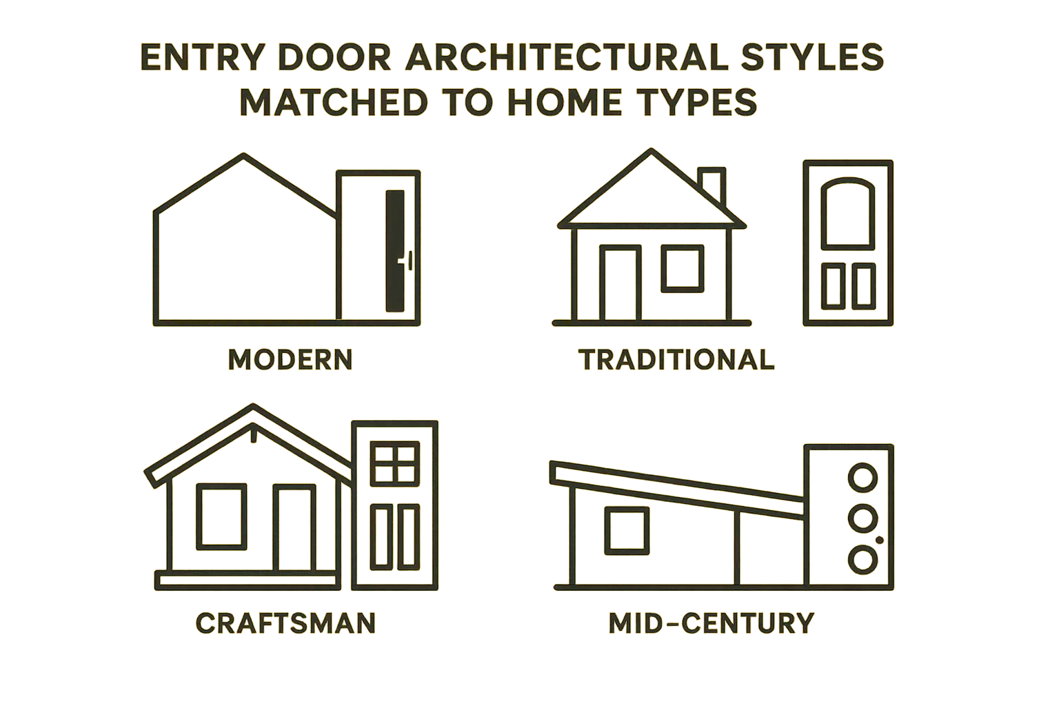 Matching entry door style